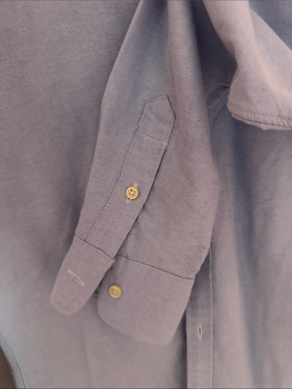 Ralph Lauren Light Blue Button-Down Oxford with Red Polo Logo - Picture 5 of 5